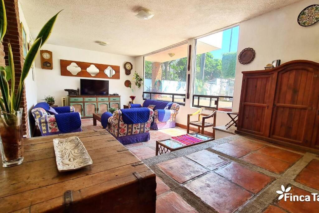 Finca Taino. Hermosa Casa Con Alberca จูเตเปค ภายนอก รูปภาพ